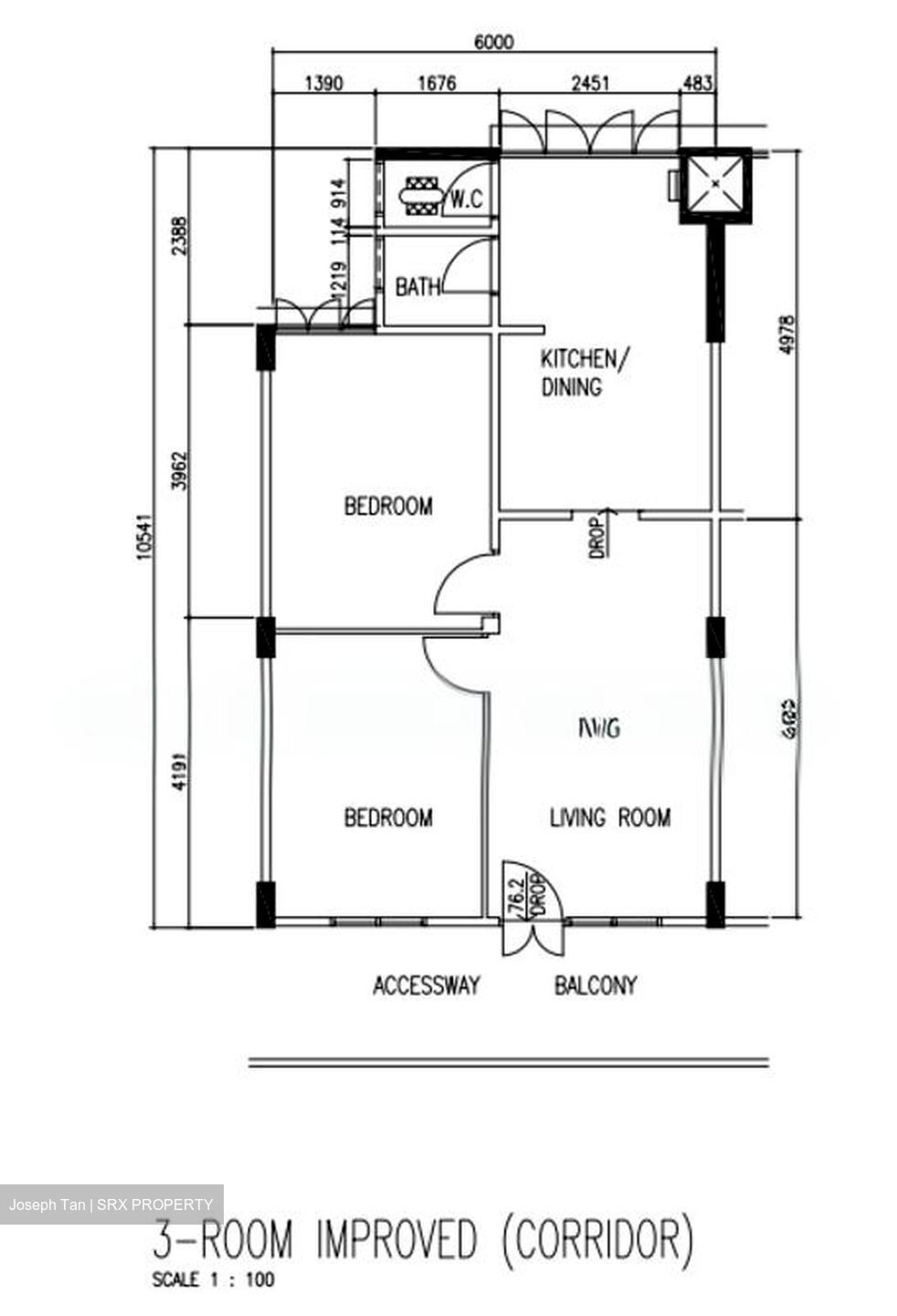 Blk 6 Hougang Avenue 3 (Hougang), HDB 3 Rooms #593322091